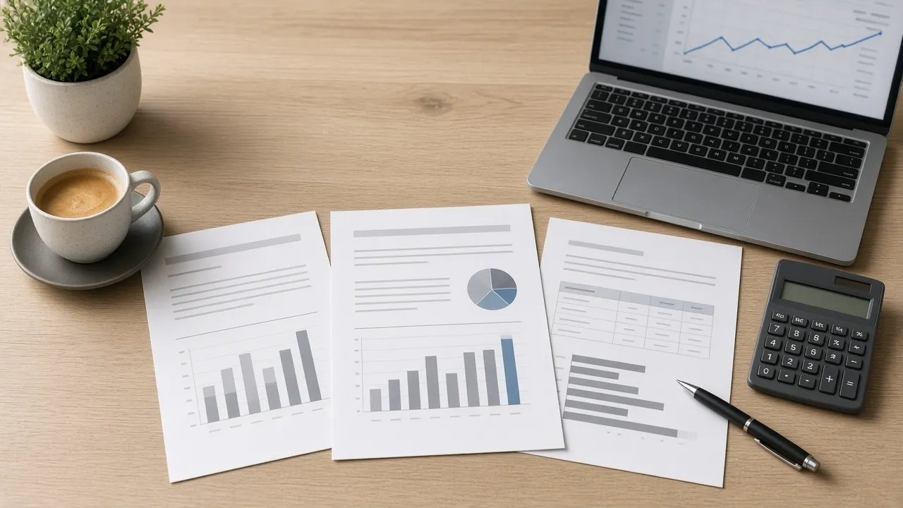 Electricity bills and cost analysis on a desk