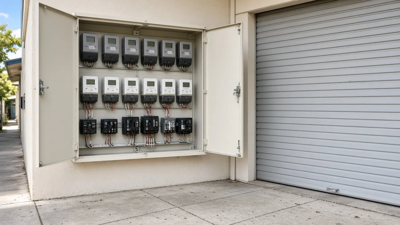 Commercial multi-tenancy electricity meter panel